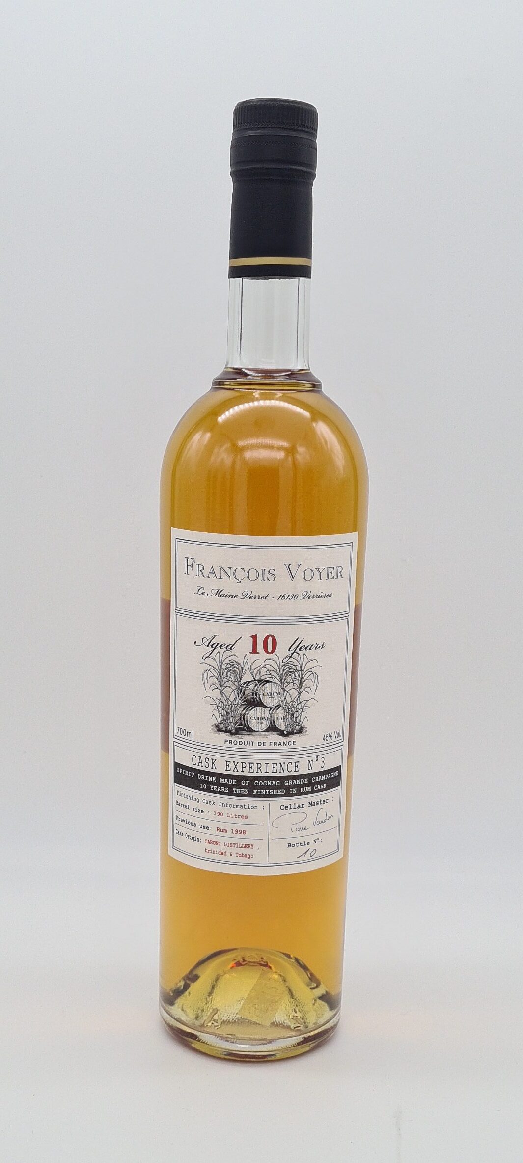 François Voyer Cognac experience #3 Caroni finish (uitverkocht !)